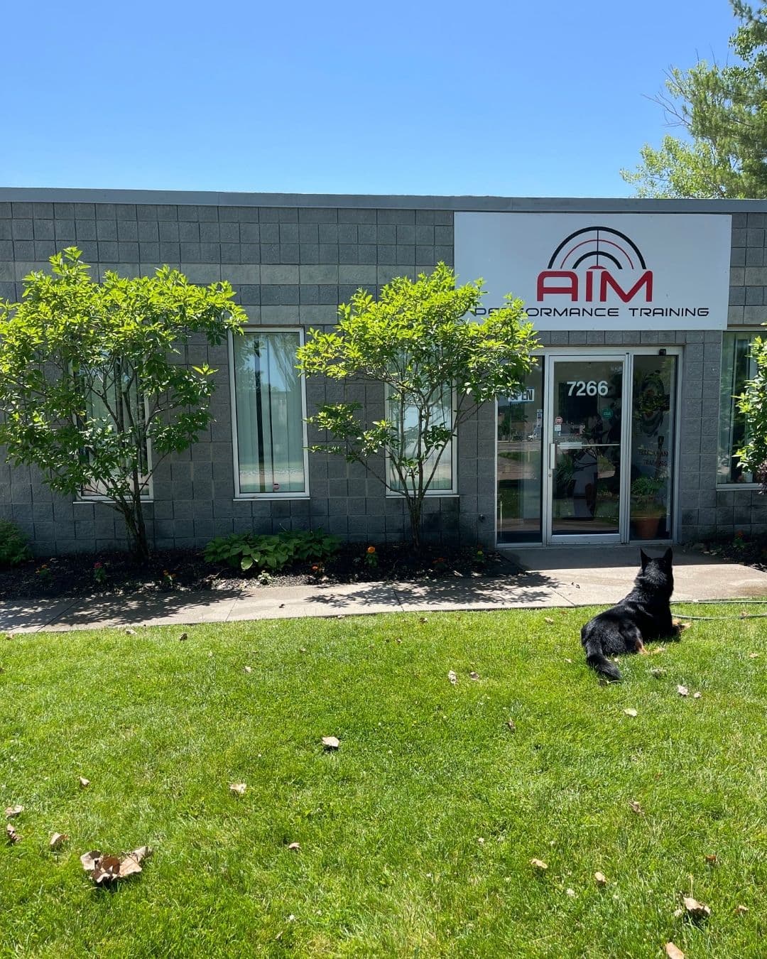 Exterior of AIM Performance Training at 7266 Commerce Dr. in Mentor, Ohio