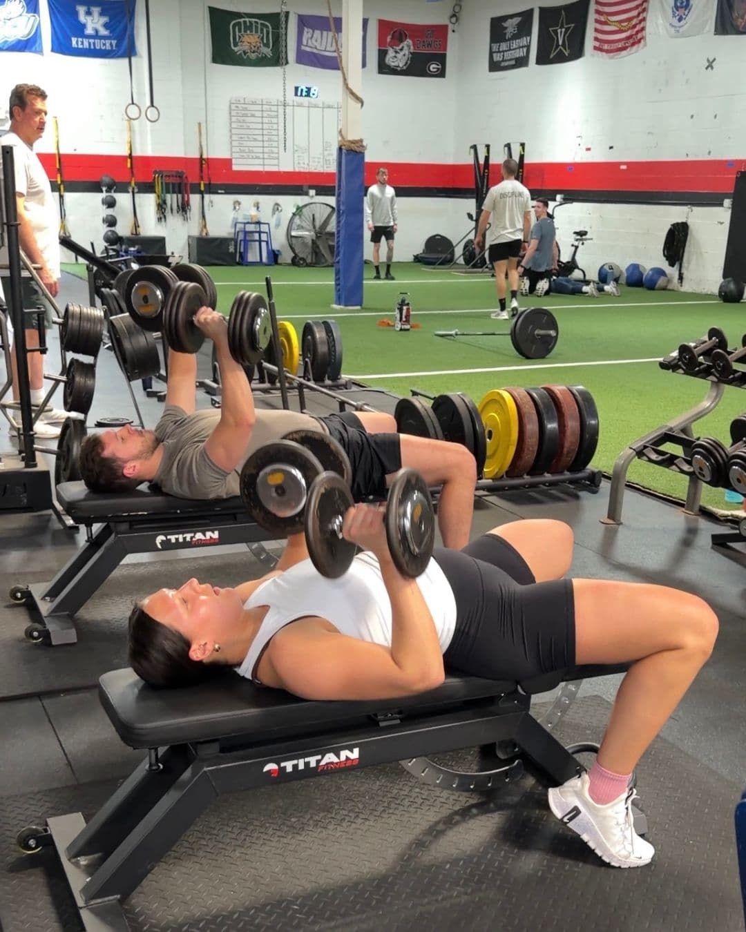 Strength training at AIM Performance Training in Mentor, Ohio